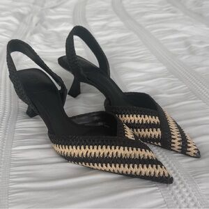 Zara Black Women’s Heels - Size 6.5 US - Great condition!